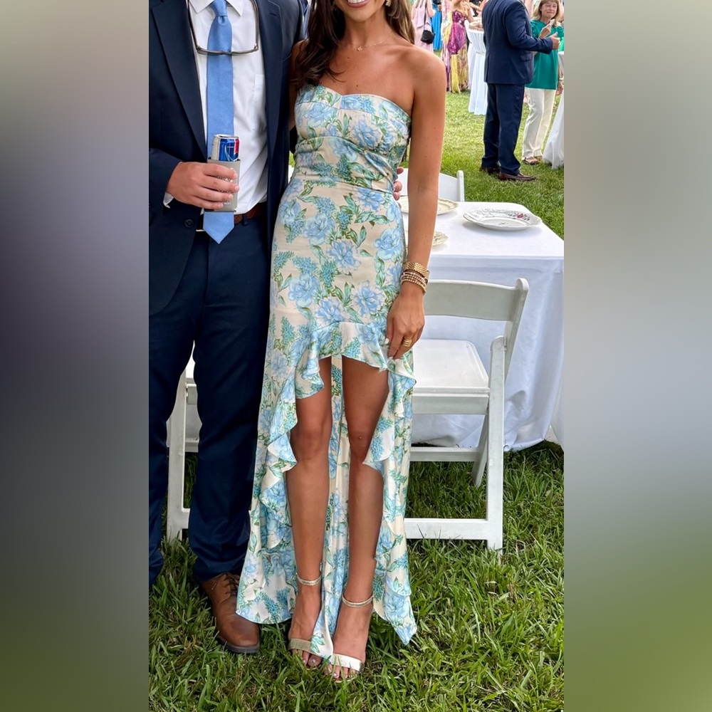Floral Strapless Dress